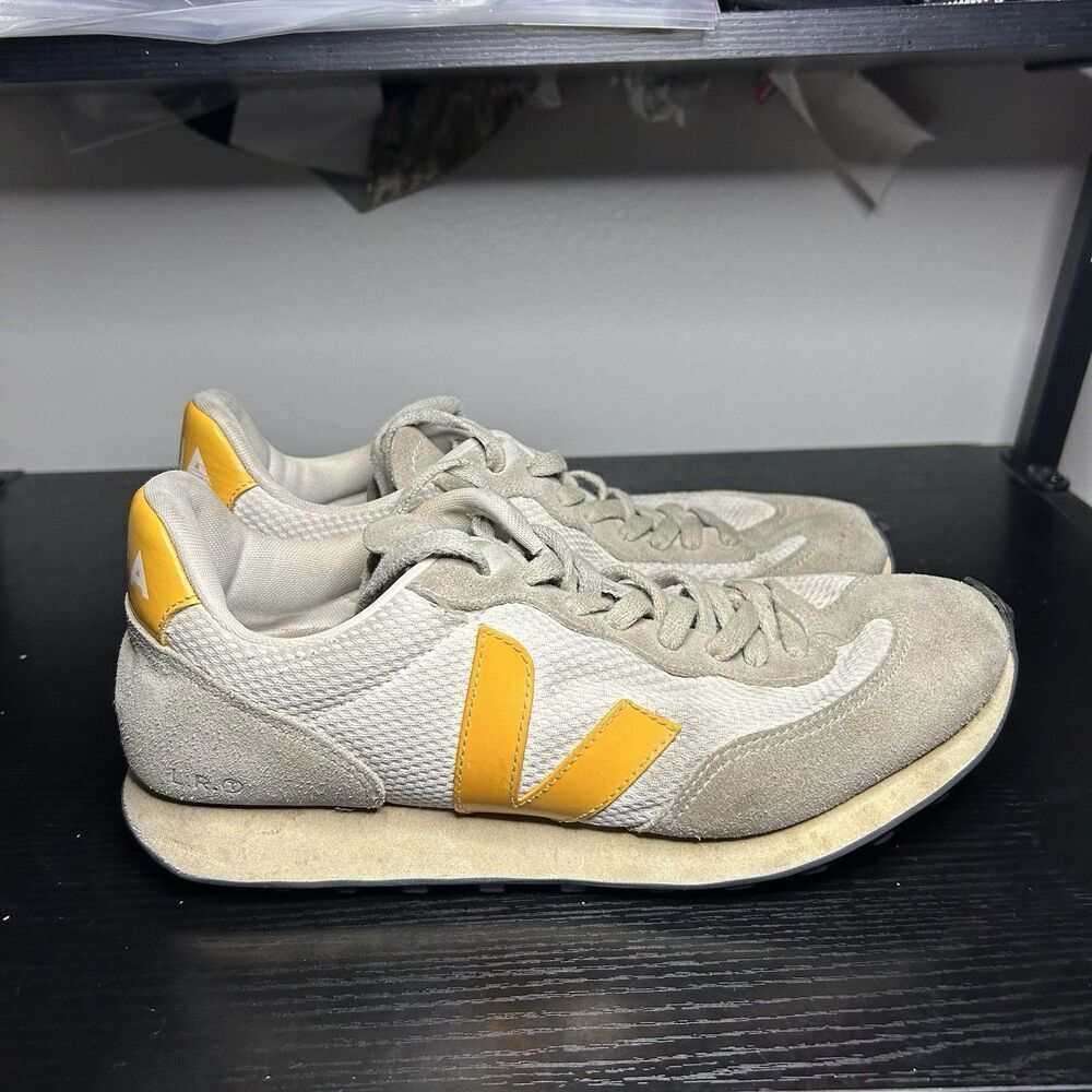 Veja Women’s Athletic Sneakers in Beige and Yellow